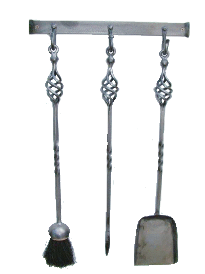 3 Tool Cage and Ball Top with Twisted Stem Companion Set (Wall Hanging)