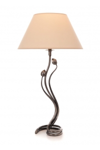 Tulip Table Lamp with cream shade