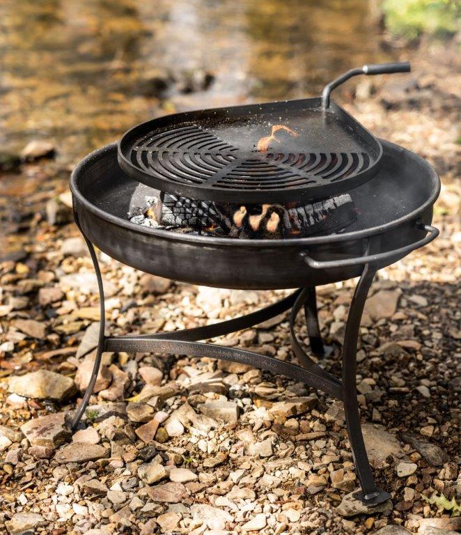 Fire Bowl Bbq Dean Forge, Round Fire Pit Grill Grater